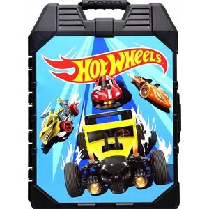 Hot Wheels 48-Car Storage Case – Durable Plastic Carrying‎ Case with Handle NEW